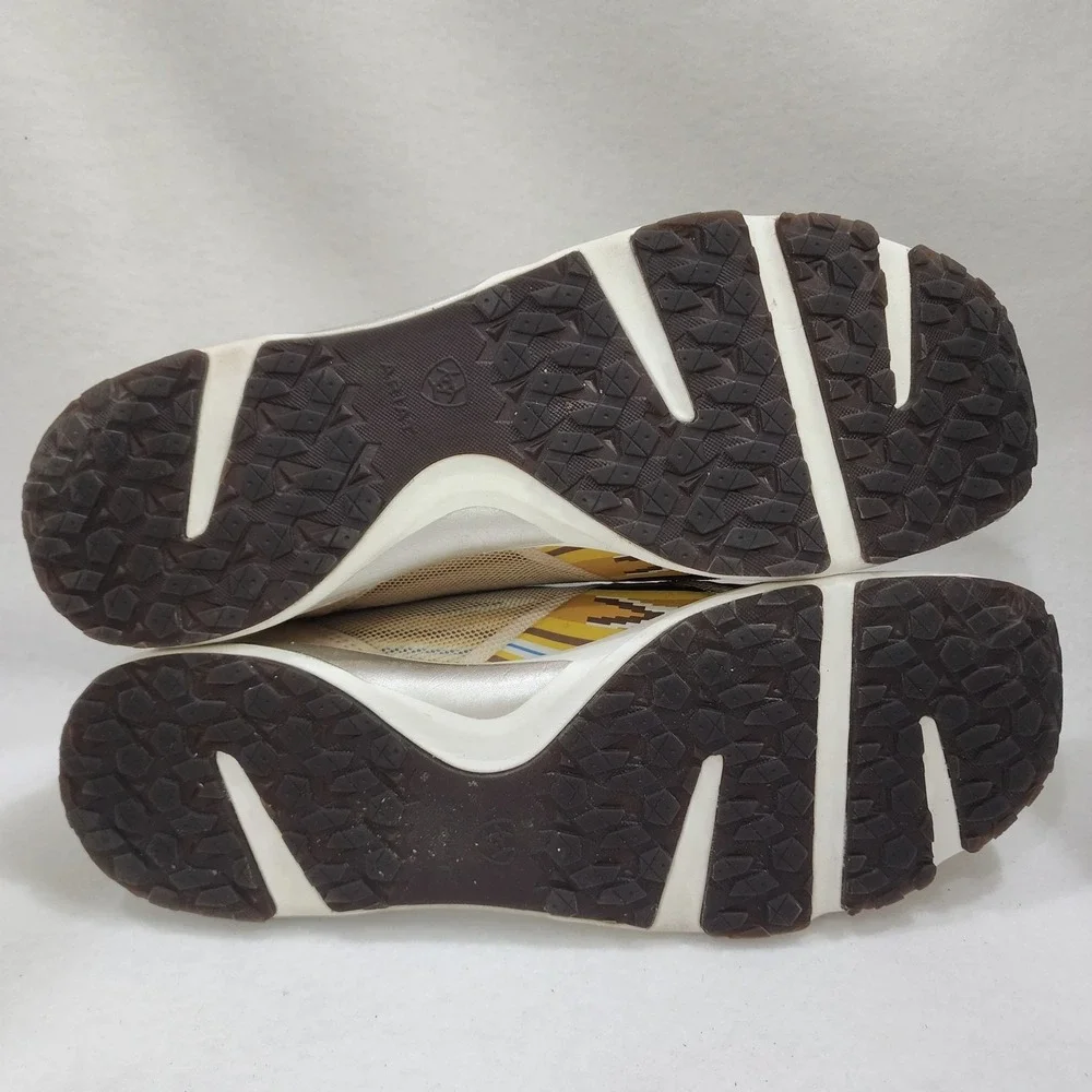 Ariat Fuse 10031630 Sneakers Womens 11 B Mustard Yellow Aztec Athletic Shoes